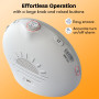 Réveil Lumineux Simulateur d'Aube, Reveil Matin avec 7 Sonneries, Lampe de Chevet 20 Niveaux de Luminosité, 30 Sons Naturels, Sn
