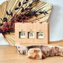 HOME DECO FACTORY - HD0094 Calendrier Flip Flap en Bois Brut, Élément Décoratif Fonctionnel pour Salon ou Bureau, Dimensions 30x