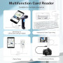 Lecteur Carte SD pour iPhone iPad, [Certifié Apple MFi] 3 in 2 Lightning et USB C Adaptateur Carte SD avec SD/MicroSD/USB3.0 Slo