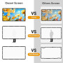 Osoeri Écran de Projection Portable Pliable Extérieur 120 Pouces, 16: 9 HD, Double Face Anti-Plis Projection pour Vidéoprojecteu