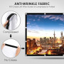 Osoeri Écran de Projection Portable Pliable Extérieur 120 Pouces, 16: 9 HD, Double Face Anti-Plis Projection pour Vidéoprojecteu