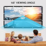 Osoeri Écran de Projection Portable Pliable Extérieur 120 Pouces, 16: 9 HD, Double Face Anti-Plis Projection pour Vidéoprojecteu