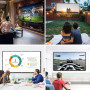 Osoeri Écran de Projection Portable Pliable Extérieur 120 Pouces, 16: 9 HD, Double Face Anti-Plis Projection pour Vidéoprojecteu