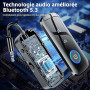 SONRU Emetteur Bluetooth Récepteur 5.3, 2 en 1 Adaptateur Bluetooth Avion Transmetteur 3,5 mm AUX Jack, Prend en Charge 2 for Ai