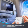 SONRU Emetteur Bluetooth Récepteur 5.3, 2 en 1 Adaptateur Bluetooth Avion Transmetteur 3,5 mm AUX Jack, Prend en Charge 2 for Ai