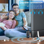 SONRU Emetteur Bluetooth Récepteur 5.3, 2 en 1 Adaptateur Bluetooth Avion Transmetteur 3,5 mm AUX Jack, Prend en Charge 2 for Ai