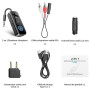 SONRU Emetteur Bluetooth Récepteur 5.3, 2 en 1 Adaptateur Bluetooth Avion Transmetteur 3,5 mm AUX Jack, Prend en Charge 2 for Ai