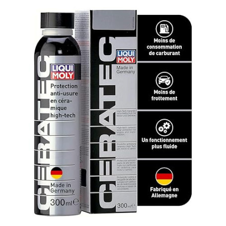 Liqui Moly Cera Tec 3721 - Additif d'huile céramique anti-usure pour moteurs essence et diesel - Fonctionnement plus silencieux,