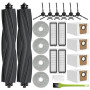RUKHOOL L20 Ultra Accessoires pour Dreame L20 Ultra Complete / L20 Ultra Aspirateur Kit Pièces de Rechange, 4 Sacs à Poussière,