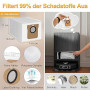 RUKHOOL L20 Ultra Accessoires pour Dreame L20 Ultra Complete / L20 Ultra Aspirateur Kit Pièces de Rechange, 4 Sacs à Poussière,