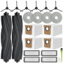 RUKHOOL L20 Ultra Accessoires pour Dreame L20 Ultra Complete / L20 Ultra Aspirateur Kit Pièces de Rechange, 4 Sacs à Poussière,