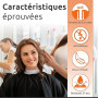 ECENCE Cap professionnelle de coiffure avec fermeture à crochet Noir, 150x120cm, pour femmes, hommes, enfants, cape de coupe, ét