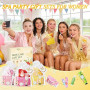 54 Pièces Coffret Cadeau Femmem, Masque facial, Crème pour les mains, Masque pour les yeux, Masque pour les lèvres, Baume à lèvr