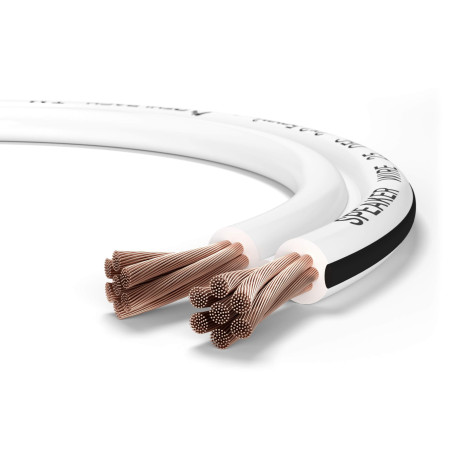 Oehlbach Speaker Wire SP-25 - câble de Haut-Parleur stéréo Hi-FI, câble de Haut-Parleur avec OFC (cuivre sans oxygène) 2x2.5 mm²
