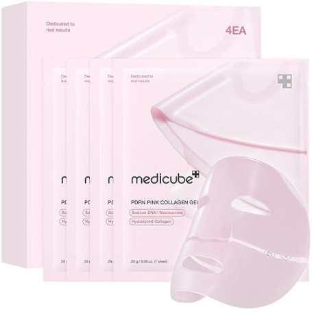 medicube Salmon DNA PDRN pink collagen Jelly gel mask | Overnight Face Mask for Glass Glow Skin- Elasticity, Hydrating, Firming
