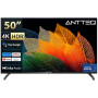 Antteq S50 Smart TV 50 Pouces(127cm), Andriod TV 4K UHD, HDR10, Dolby Audio, Google Assistance, Bluetooth Triple Tuner (DVB-C/S2