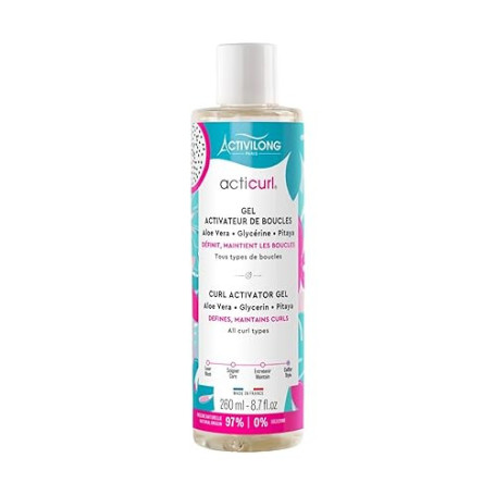 ACTIVILONG - Gel Activateur De Boucles Acticurl - Tous Type De Boucles - Définit Et Maintient Les Boucles - 97% D'Ingrédients Na