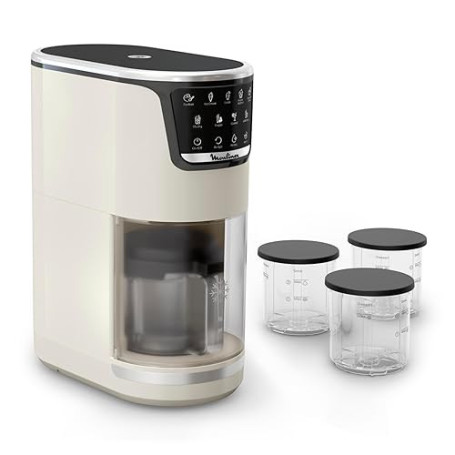 Moulinex Dolci, Sorbetière 10 programmes en 1, nettoyage avec rinçage automatique, technologie 1 Step Perfector, MJ602AF0