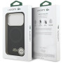CG MOBILE Lacoste Coque pour iPhone 17 Pro [compatible avec MagSafe], coque en silicone avec logo en métal, anti-chocs, protecti