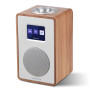 LEMEGA CR4 Radio numérique Dab/Dab+/FM avec Bluetooth,Radio Dab Portable alimentée par Le Secteur,Horloge à Deux alarmes avec Sn