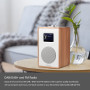 LEMEGA CR4 Radio numérique Dab/Dab+/FM avec Bluetooth,Radio Dab Portable alimentée par Le Secteur,Horloge à Deux alarmes avec Sn