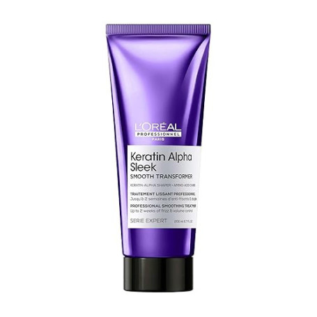 L'OREAL PROFESSIONNEL - Soin Cheveux Transformatif Lissant Keratin Alpha Sleek - 2 Semaines d'Anti-Frisottis - Lisse Progressive