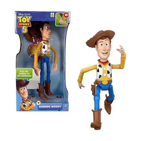 Mattel Disney · Pixar Toy Story 5 Figurine articulée Woody Course Effrénée de 30 cm avec Plus de 50 répliques et Effets sonores