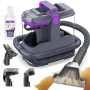 X-cotec Shampouineuse 450W 13kPa, Nettoyeur Canapé Tissu et Tapis, Aspirateur Laveur pour Canapé, Voiture et Matelas, avec 3 Bro