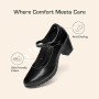 Dream Pairs Mary Janes Escarpins Confortables à Bout Rond avec Sangle de Cheville et Bout fermé pour Femme