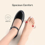 Dream Pairs Mary Janes Escarpins Confortables à Bout Rond avec Sangle de Cheville et Bout fermé pour Femme