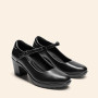 Dream Pairs Mary Janes Escarpins Confortables à Bout Rond avec Sangle de Cheville et Bout fermé pour Femme