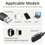 Ksywydu 2 Pièces Chargeur Montre Connectée 2 Pins 4mm, Câble de Charge Magnétique pour Smartwatch Universel pour Smartwatch, Acc