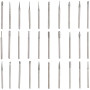 Treki 30Pcs Fraise Diamant 3mm Foret Fraise Diamantée Tige Forets Rotatifs pour Verre Pierre Précieuse Métal Meulage Bijoux Rota