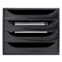 Exacompta - Réf. 228014D - Module économique à tiroirs ECOBOX - Caisson individuel à 4 tiroirs pour document A4 et A4+ - Certifi