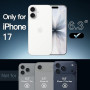 JETech Coque pour iPhone 17 6,3 Pouces, Étui Housse Anti-Jaunissement Antichoc Bumper, Arrière Transparente Anti-Rayures (Transp