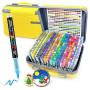 Guangna 360 Couleurs Feutre Acrylique, Feutre Acrylique Acrylique Pinceau Pour Papier, Verre, Galet, Métal, Plastique, Bois, Oeu