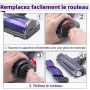 Tête de Brosse Motorisée pour Dyson V7 V8 V10 V11 V15, Brosse Électrique Rotative de Rechange pour Aspirateur SV10 SV11 SV12 SV1