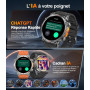 Rmana Montre Connectée Homme GPS intégré, AMOLED Appel Bluetooth, Montre Connectée pour Android et iPhone, 100+ Modes Sportifs, 