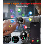 Rmana Montre Connectée Homme GPS intégré, AMOLED Appel Bluetooth, Montre Connectée pour Android et iPhone, 100+ Modes Sportifs, 