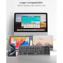 MoKo AZERTY Clavier Bluetooth Pliable, Portable Clavier sans Fil avec Pavé Tactile et Pavé Numérique, Mini Clavier Rechargeable
