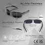 ZILLERATE Lunette De Soleil Homme Polarisée Pour la conduite, le vélo, le golf, le ski et tous les sports, Qualité supérieure, A