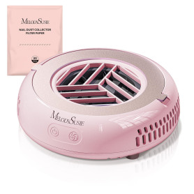 MelodySusie Collecteur De Poussière pour ongles HProA - 6000 tr/min Aspirateur Ongles avec 30 Feuilles de Filtre Jetable, Ventil