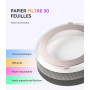 MelodySusie Collecteur De Poussière pour ongles HProA - 6000 tr/min Aspirateur Ongles avec 30 Feuilles de Filtre Jetable, Ventil