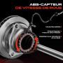 Frankberg Capteur ABS 2-Pôles Compatible avec Berlingo monospace B9 C4 Grand Picasso I UA Partner Tepee Partner Camionnette/MPV