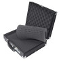 HMF 14531-02 Valise pour Appareil Photo, Malette a Pistolet en Aluminium avec Mousse á Prédécoupée | 36,5 x 29 x 12 cm | Noir