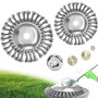 2 Pièces Brosse Metallique Debroussailleuse,Remplacement Tete Brosse Debroussailleuse,avec Accessoires,Brosse de Desherbage Diam