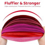 GUWINA 500 Pièces Fil Chenille Rouge pour Loisirs Créatifs, 30cm Long et 8mm d'Épaisseur, Lot de Cure Pipe Multicolores, 5 Coule
