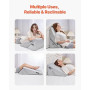 VEVOR Coussin Incliné Lit, Oreiller Triangulaire Orthopédique Réglable, Rembourrage en Mousse, Housse Douce et Lavable, Coussin