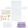 Zuxbolf 8 Pièces Canevas Plastique Sac, Kit pour Faire Sac à Main Crochet, Canevas Plastique pour Sac à Main Kit a Faire Soi Mem