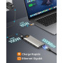NOVOO Docking Station d'accueil USB C, 15-en-1, 2 HDMI 4K@60Hz, VGA, USB-C/A 5Gbps, Lecteur SD/TF, Ethernet Gigabit, 100W PD – B